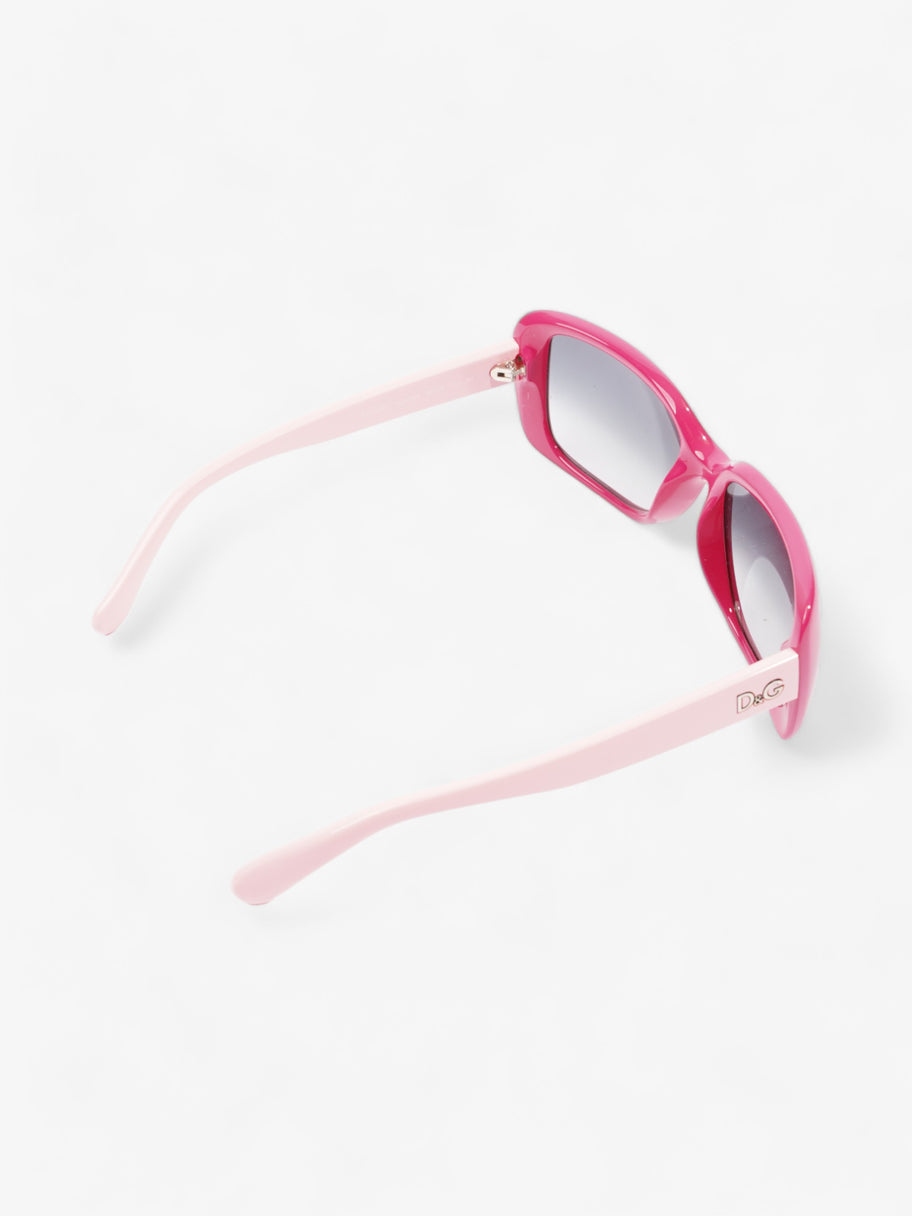 Rectangle-Frame Sunglasses  Fuschia / Light Pink Acetate 135mm Image 7