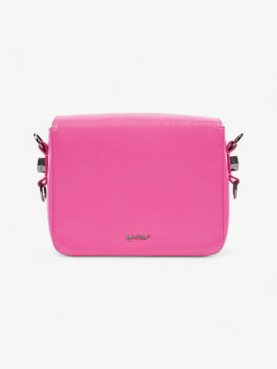 Off White Binder Clip Pink Leather Image 4