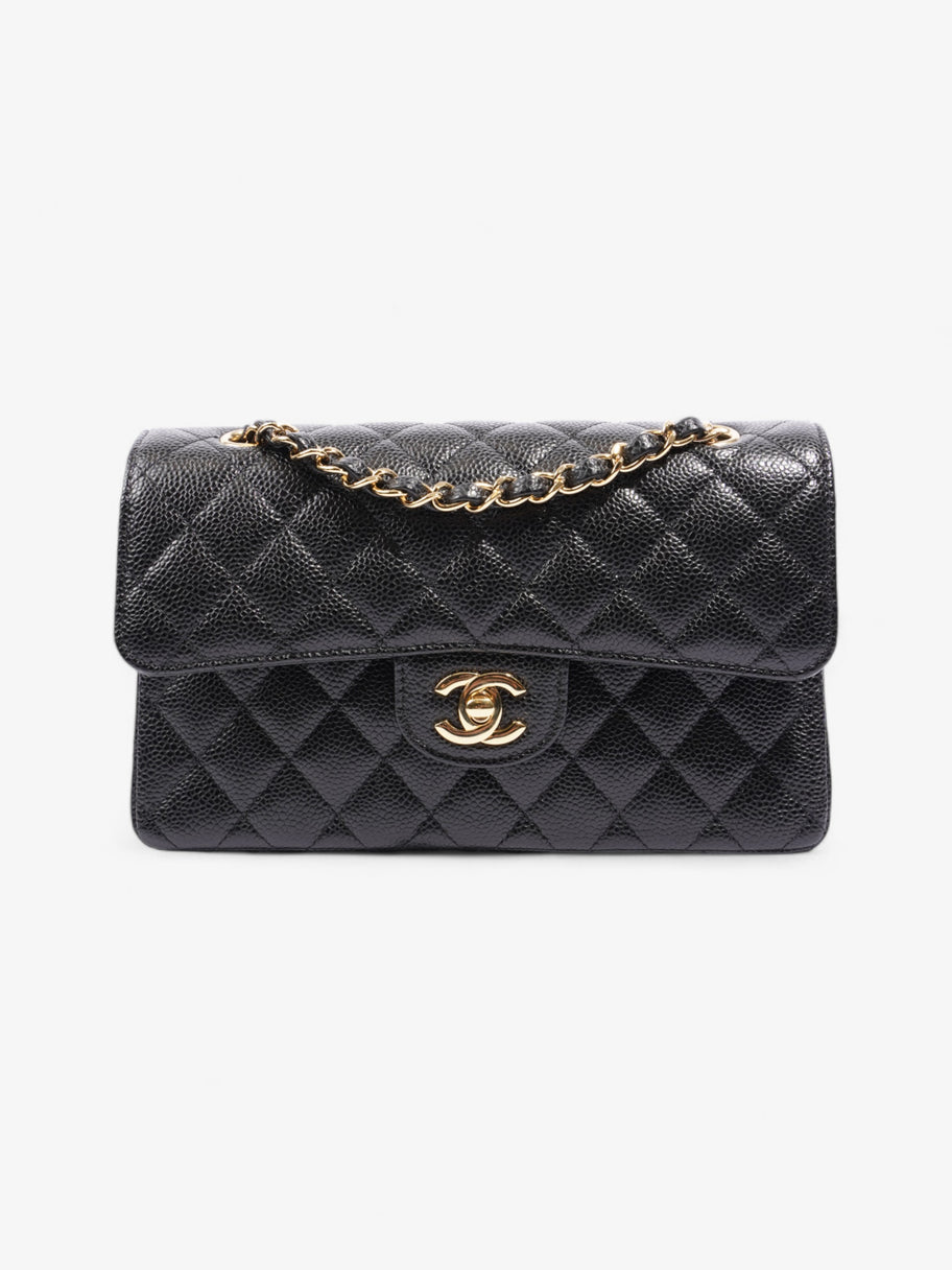 Chanel Classic Double Flap Black Caviar Leather Small Image 1