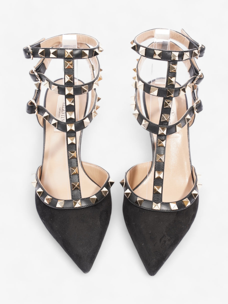 Rockstud Heels 60 Black / Gold Suede EU 37.5 UK 4.5 Image 10