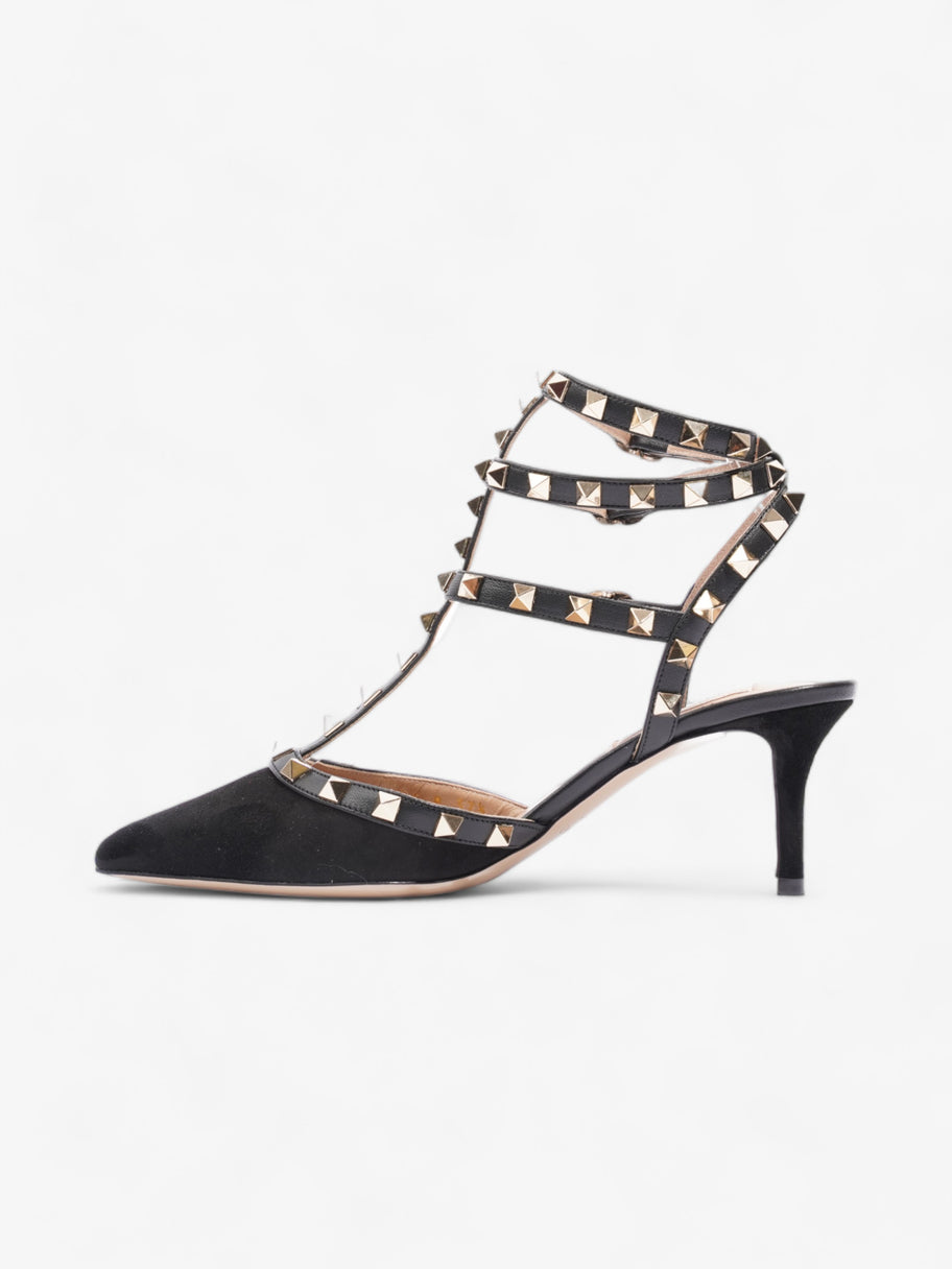 Rockstud Heels 60 Black / Gold Suede EU 37.5 UK 4.5 Image 3