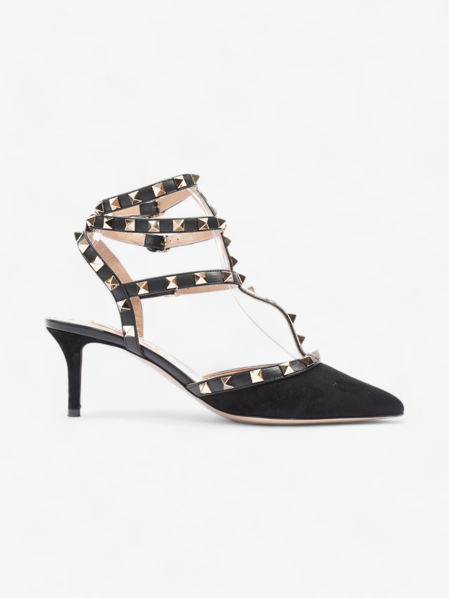 Rockstud Heels 60 Black / Gold Suede EU 37.5 UK 4.5 Image 4