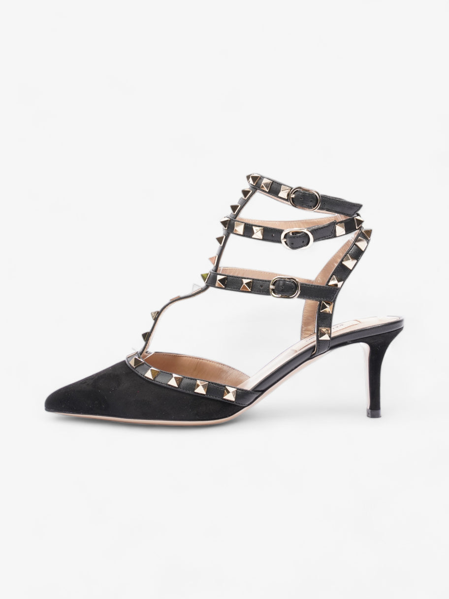 Rockstud Heels 60 Black / Gold Suede EU 37.5 UK 4.5 Image 5