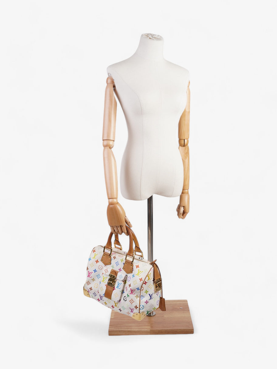 Louis Vuitton Speedy Monogram Multicolour / White Coated Canvas 30 Image 2