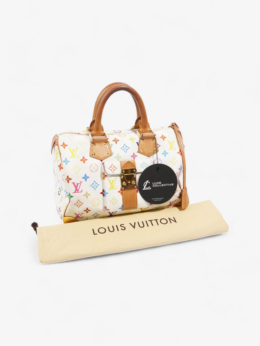 Louis Vuitton Speedy Monogram Multicolour / White Coated Canvas 30 Image 9