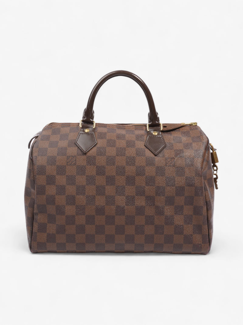  Louis Vuitton Speedy 30 Damier Ebene Coated Canvas