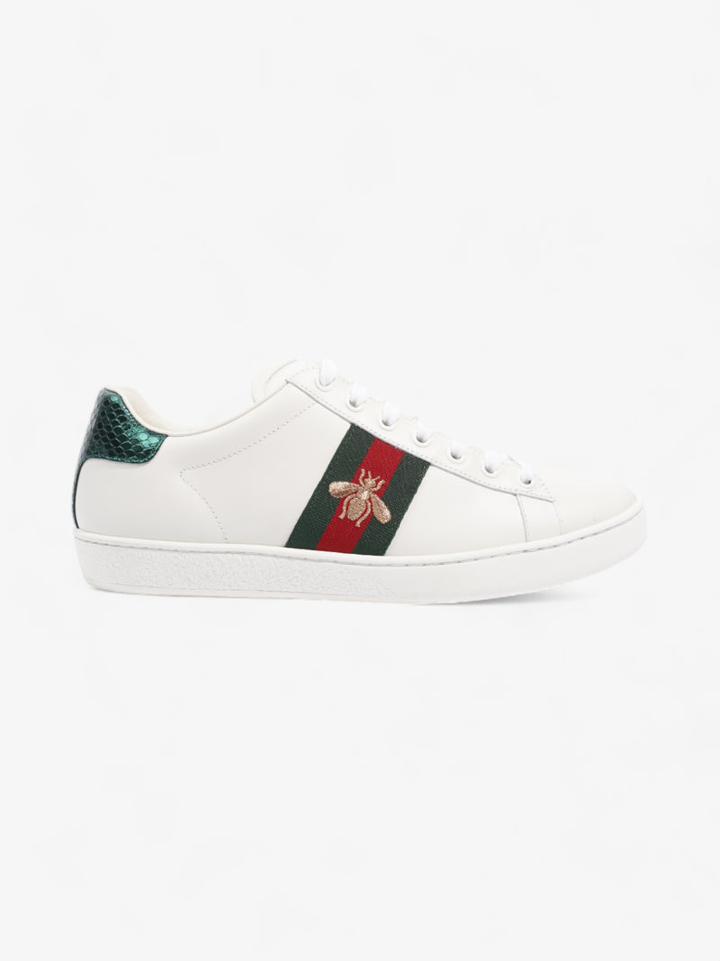  Gucci Ace Sneakers with Bee White / Red / Green Leather EU 39 UK 6