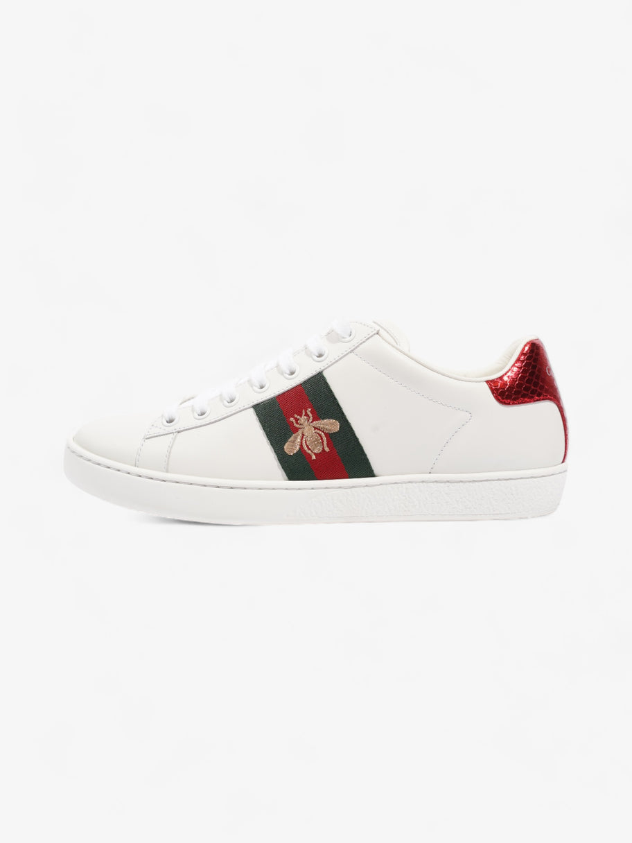 Gucci Ace Sneakers with Bee White / Red / Green Leather EU 39 UK 6 Image 5