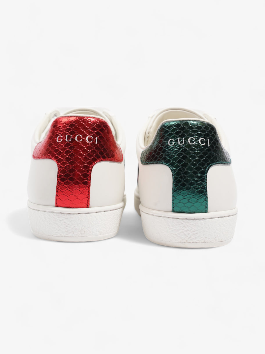 Gucci Ace Sneakers with Bee White / Red / Green Leather EU 39 UK 6 Image 6