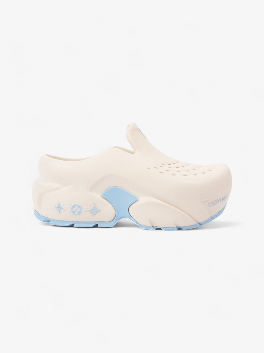 Louis Vuitton Shark Clogs White  / Light Blue Rubber EU 38 UK 5 Image 1