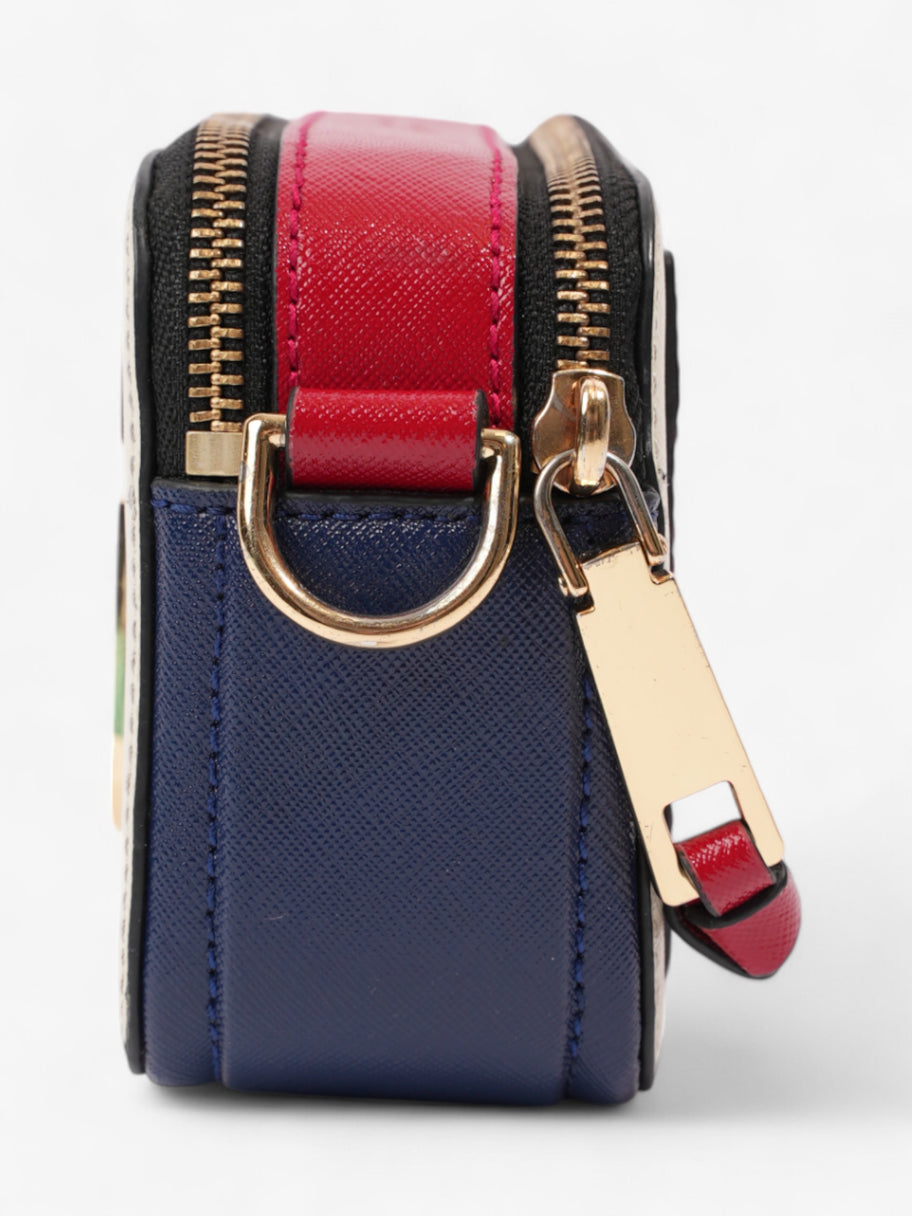 Marc Jacobs The Snapshot Bag White / Blue / Red Leather Image 3