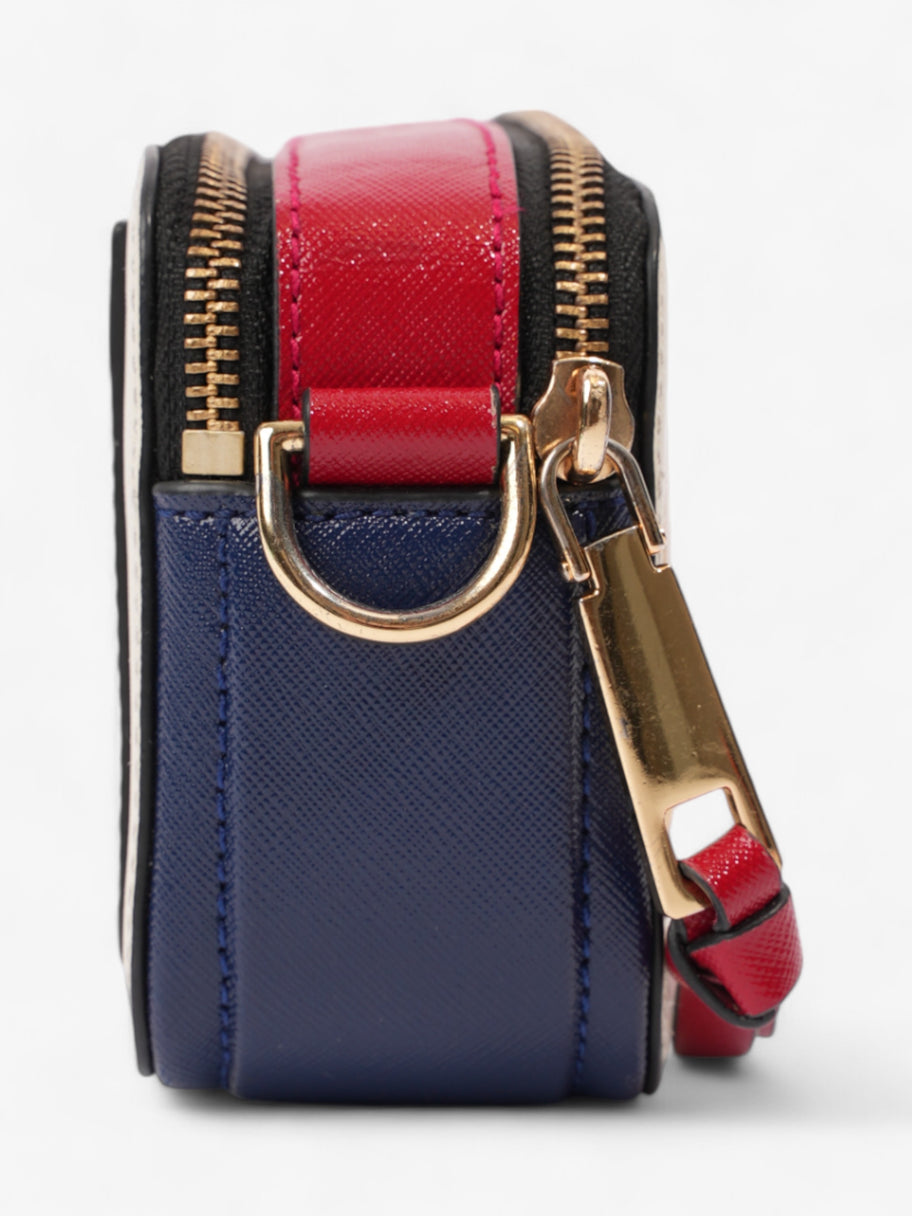 Marc Jacobs The Snapshot Bag White / Blue / Red Leather Image 5