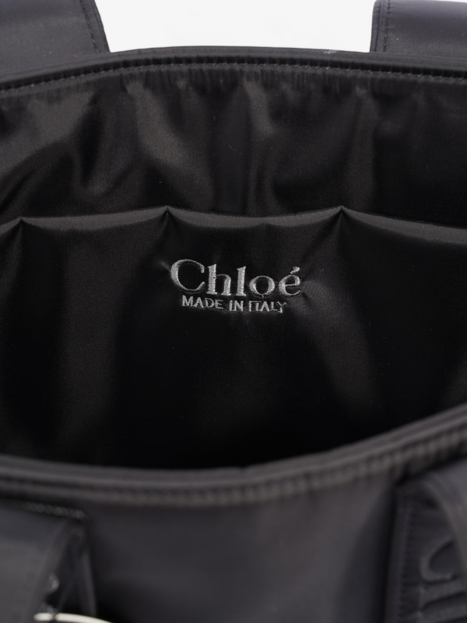 Chloe Woody Tote Black Nylon Medium Image 7