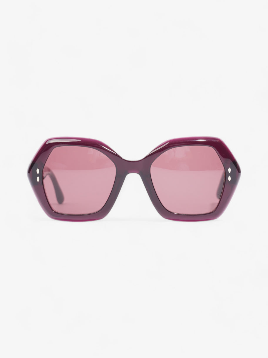 Isabel Marant Etoile Hexagon Sunglasses Maroon  Acetate 145mm Image 1