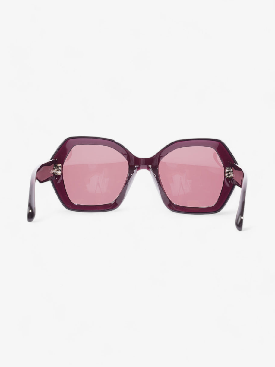 Isabel Marant Etoile Hexagon Sunglasses Maroon  Acetate 145mm Image 3