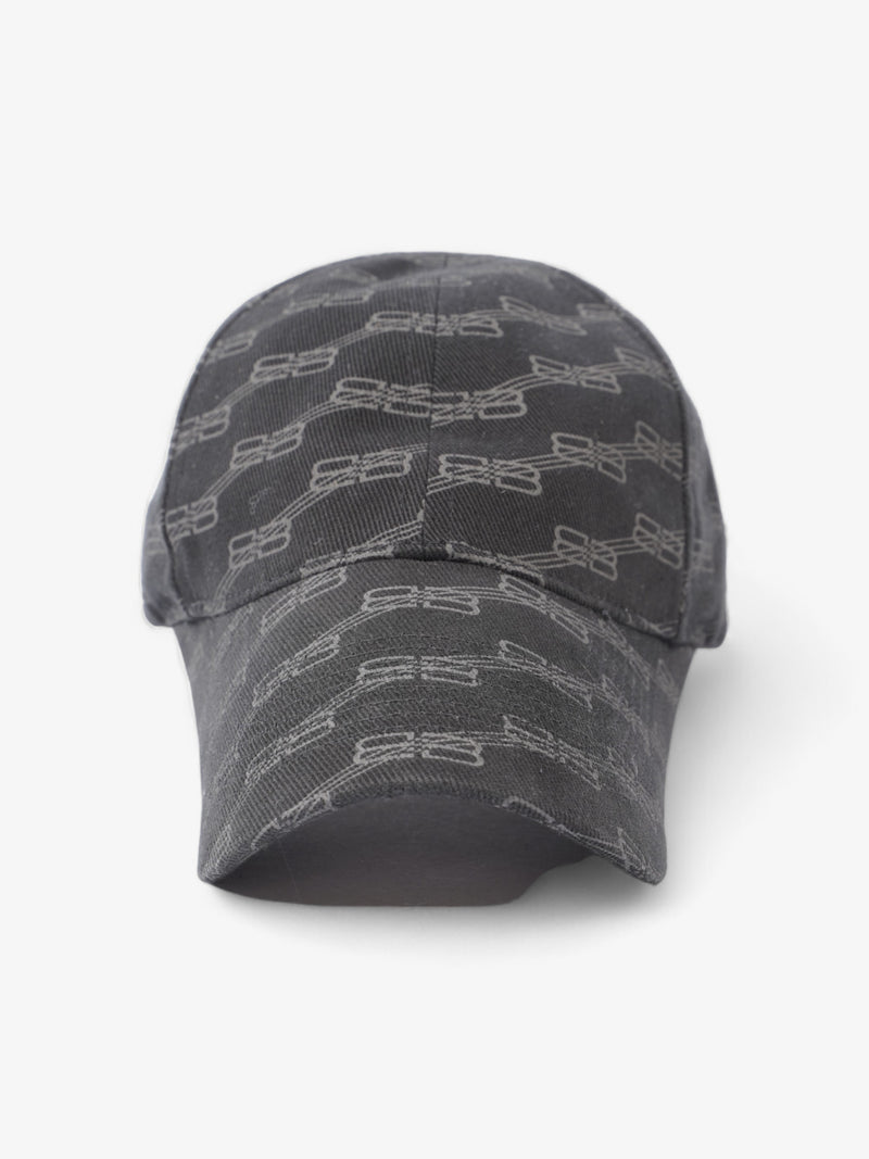  Balenciaga BB Monogram Cap Black / Grey Cotton M