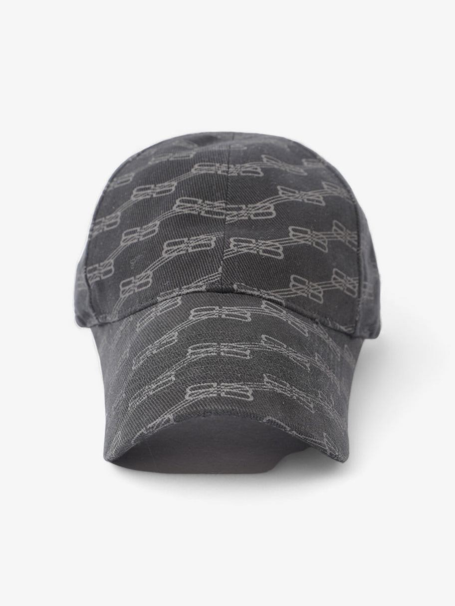 Balenciaga BB Monogram Cap Black / Grey Cotton M Image 1