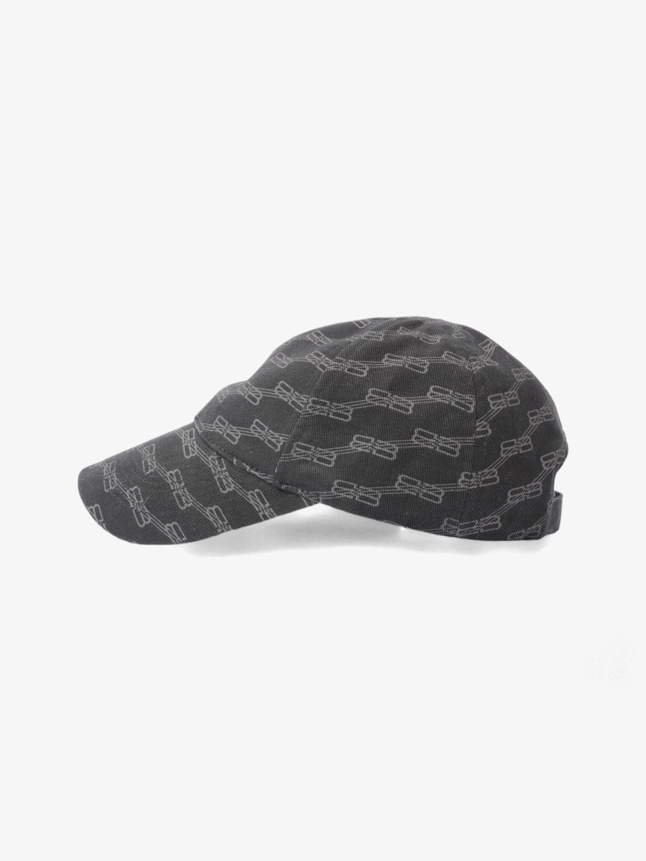 Balenciaga BB Monogram Cap Black / Grey Cotton M Image 2