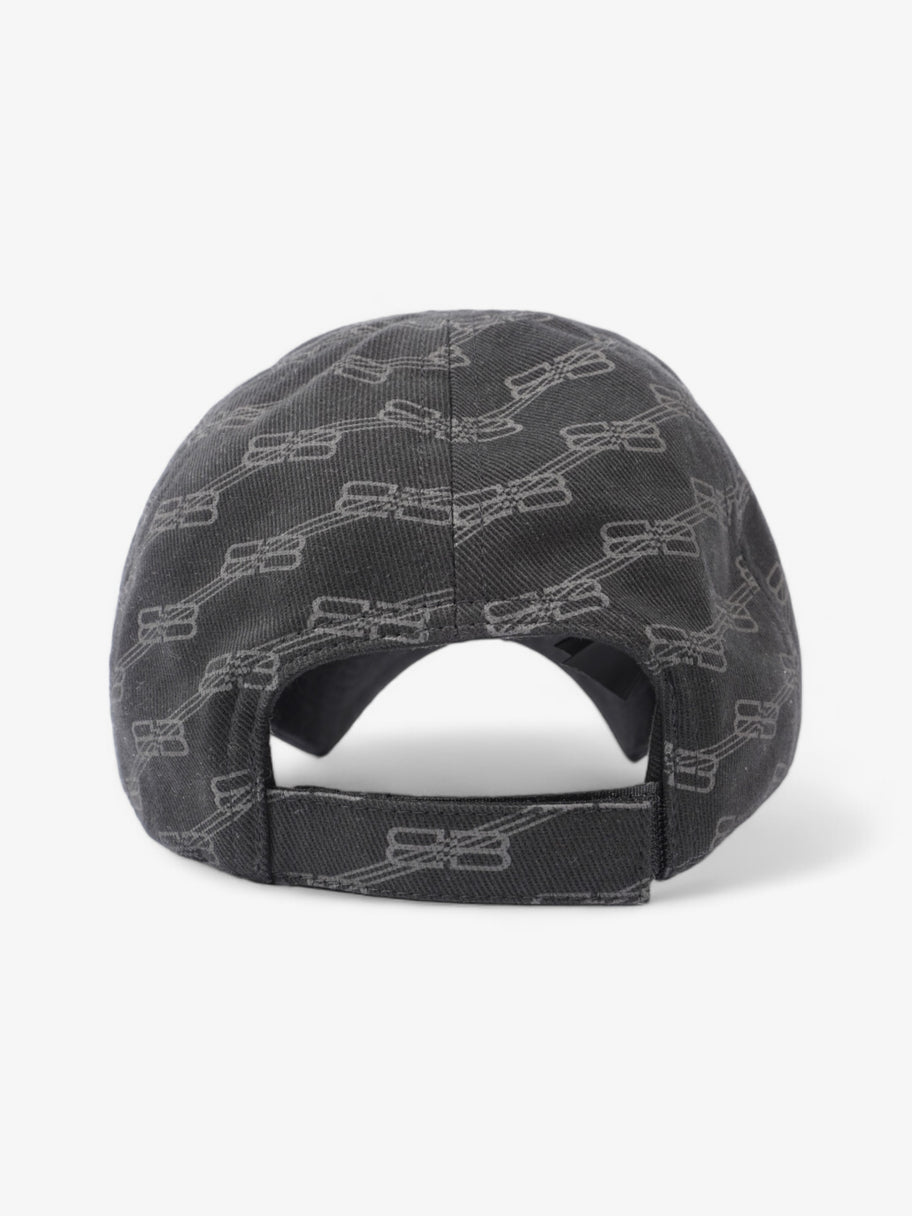 Balenciaga BB Monogram Cap Black / Grey Cotton M Image 3