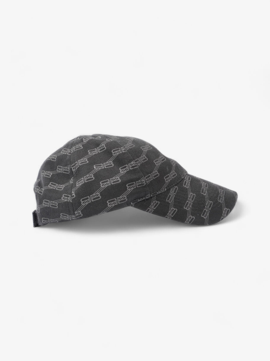 Balenciaga BB Monogram Cap Black / Grey Cotton M Image 4