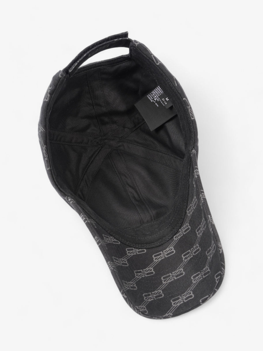 Balenciaga BB Monogram Cap Black / Grey Cotton M Image 5