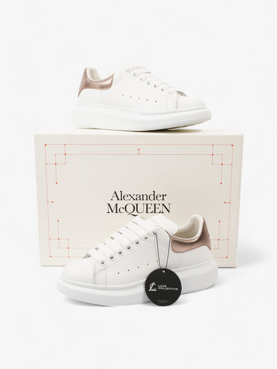 Oversized Sneakers White / Rose Gold Tab Leather EU 38 UK 5 Image 11