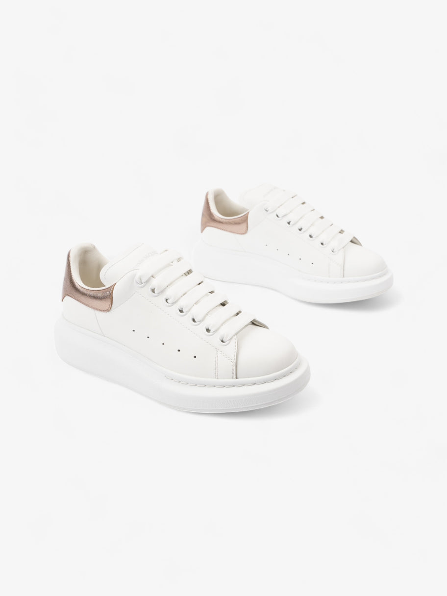 Oversized Sneakers White / Rose Gold Tab Leather EU 38 UK 5 Image 2