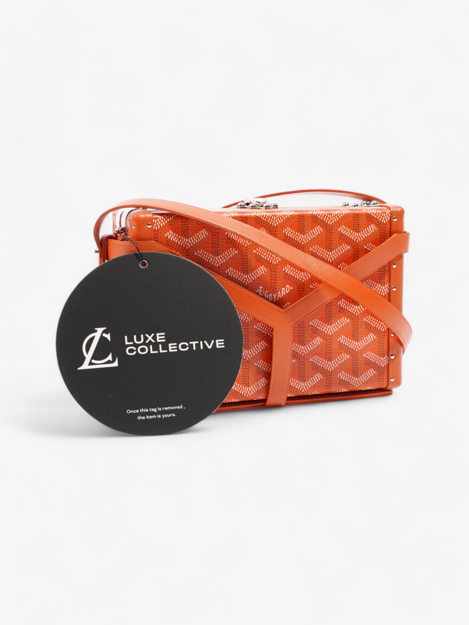 Goyard Minaudiere Trunk Bag Orange Coated Canvas Image 11