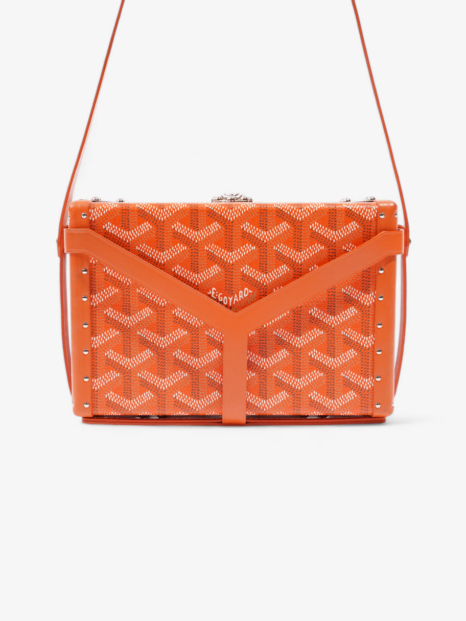 Goyard Minaudiere Trunk Bag Orange Coated Canvas Image 4