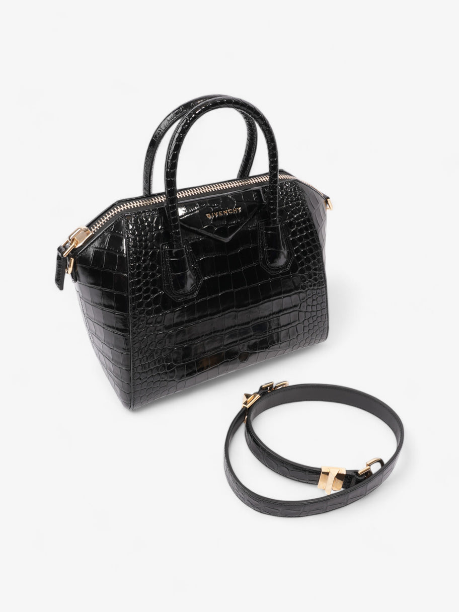 Givenchy Antigona Black Embossed Leather Small Image 7