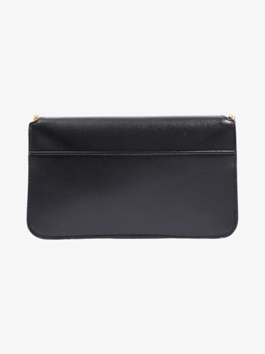 Saint Laurent Cassandre Phone Pouch Black Leather Image 4