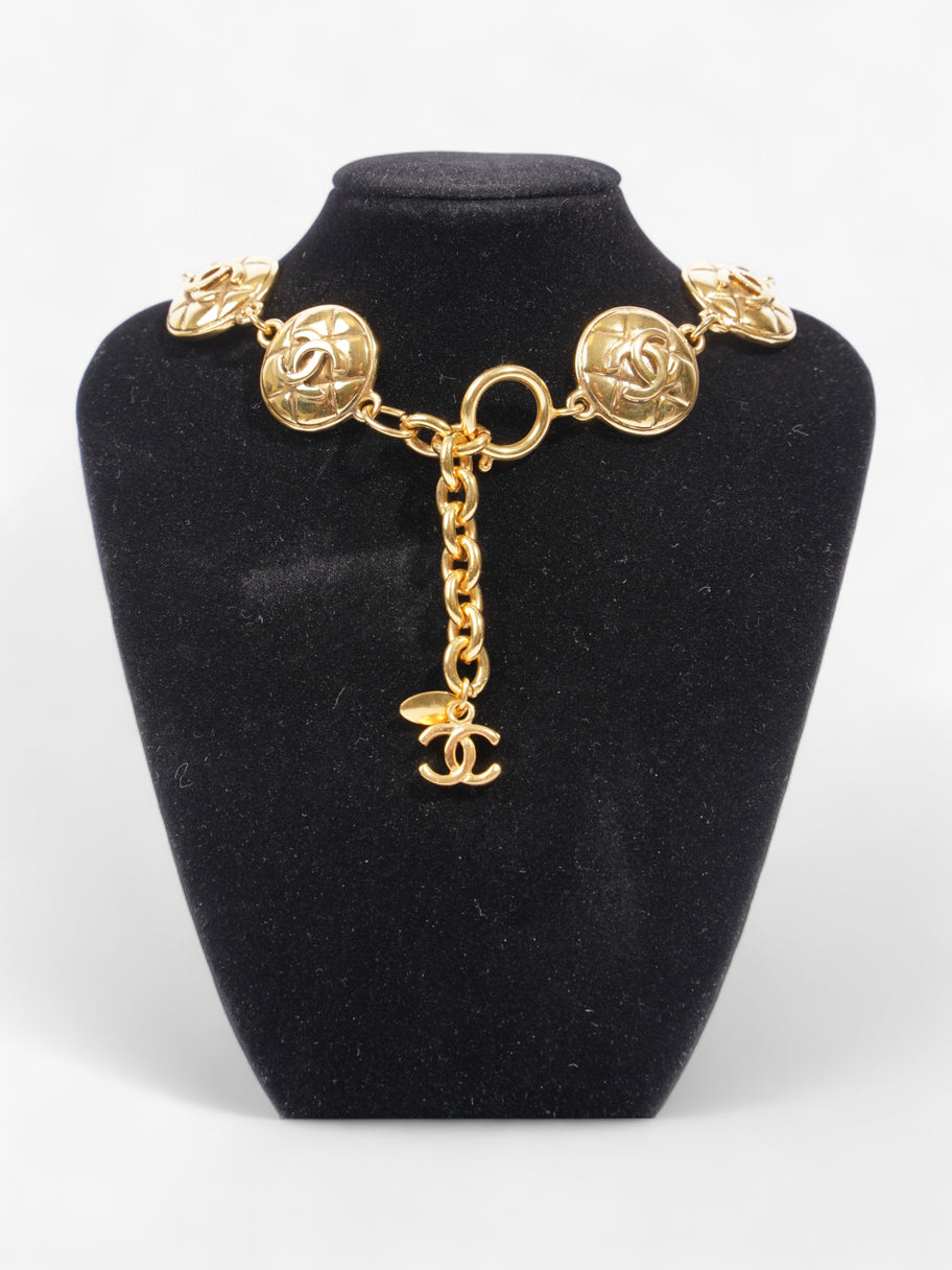 Chanel Vintage CC Chain Necklace Gold Base Metal 46cm Image 2