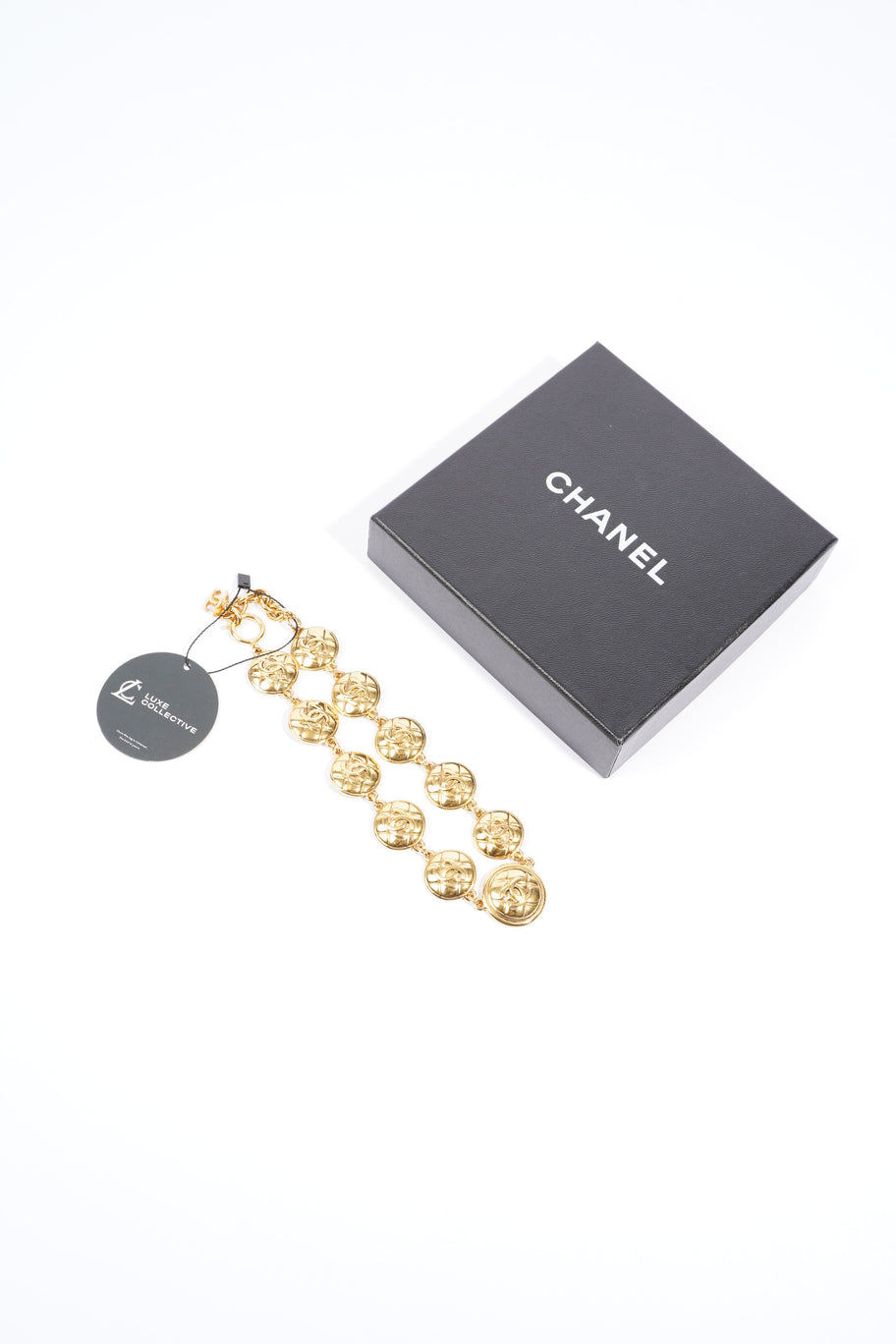 Chanel Vintage CC Chain Necklace Gold Base Metal 46cm Image 7