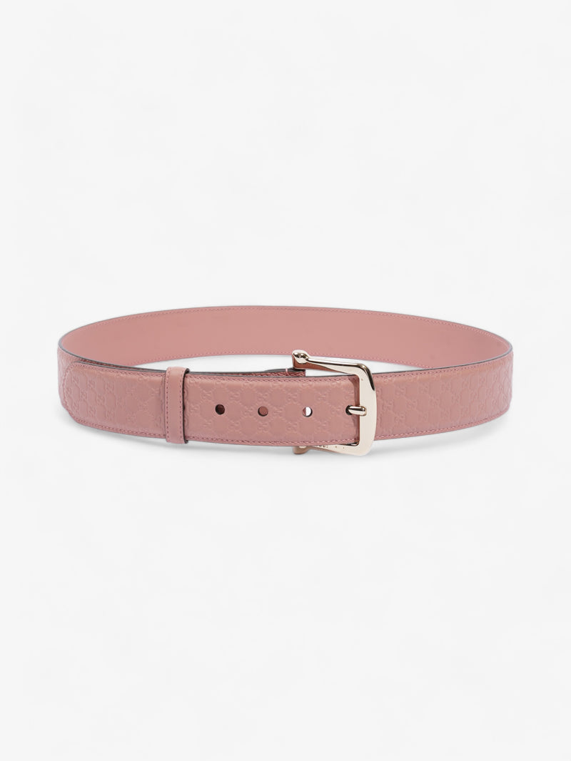  Buckle Belt Pink Leather 90cm 36