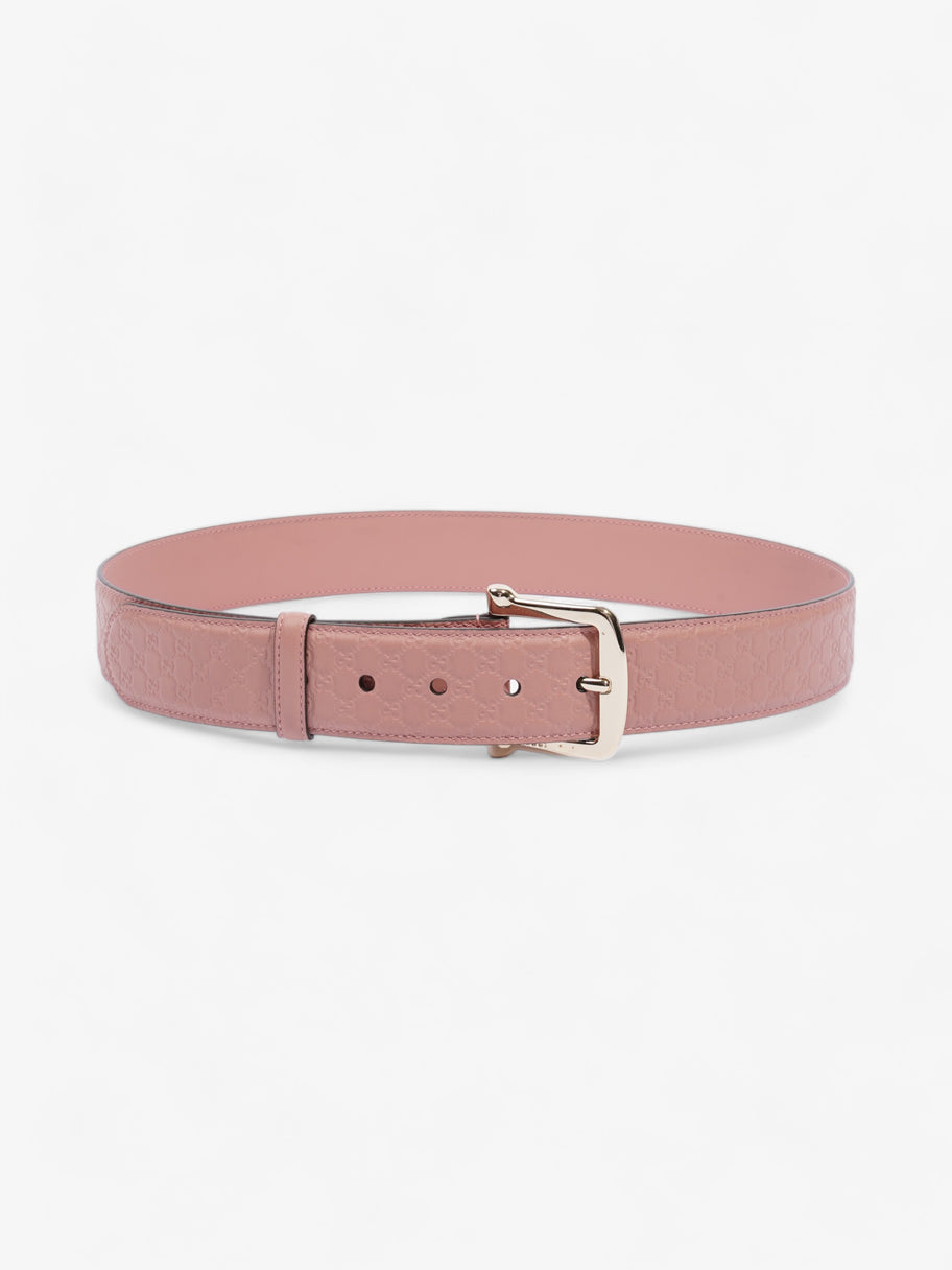 Buckle Belt Pink Leather 90cm 36