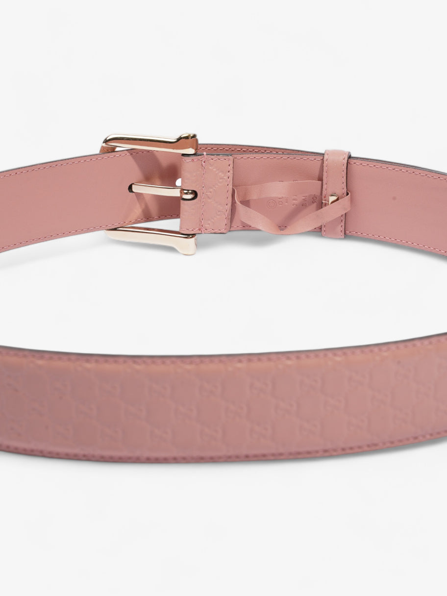 Buckle Belt Pink Leather 90cm 36