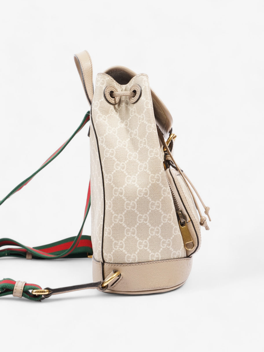 Gucci Interlocking G Backpack Beige And White GG Supreme Coated Canvas Small Image 5