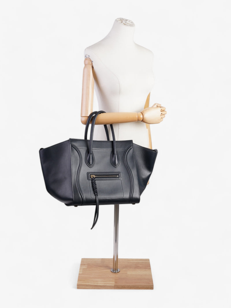  Celine Phantom Tote Black Calfskin Leather Medium