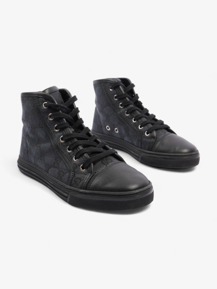 High Top Sneaker Black Canvas EU 35 UK 2 Image 2