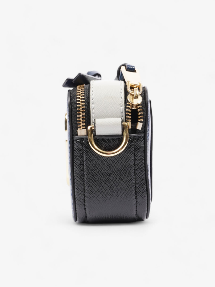 Marc Jacobs The Snapshot Bag Midnight Blue / Black / Grey Leather Image 3