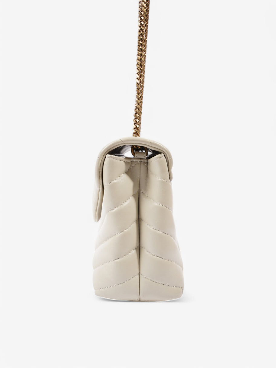 Saint Laurent Lou Lou  Cream Leather Small Image 3