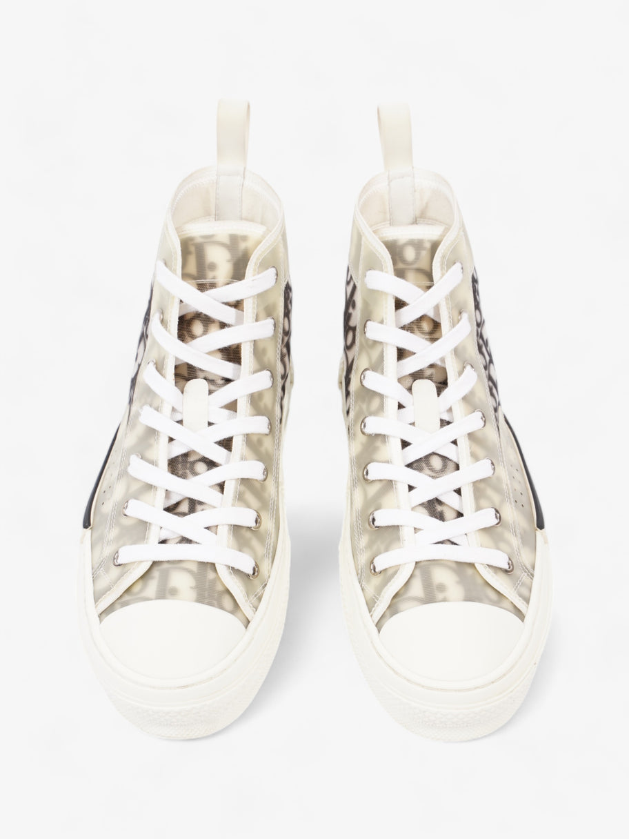 Christian Dior B23 High Top  White / Grey Oblique  Mesh EU 40 UK 7 Image 8