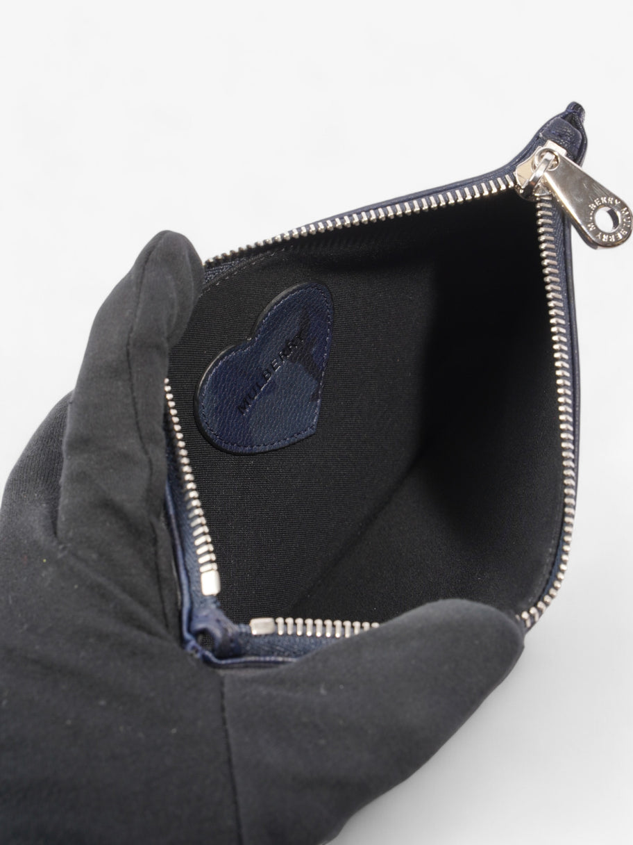 Mulberry Cara Delevingne A5 Pouch Blue Camo / Midnight Blue Goatskin Leather Image 5