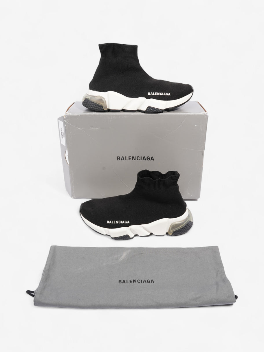 Balenciaga Speed Clear Sole Black / White Cotton EU 37 UK 4 Image 10