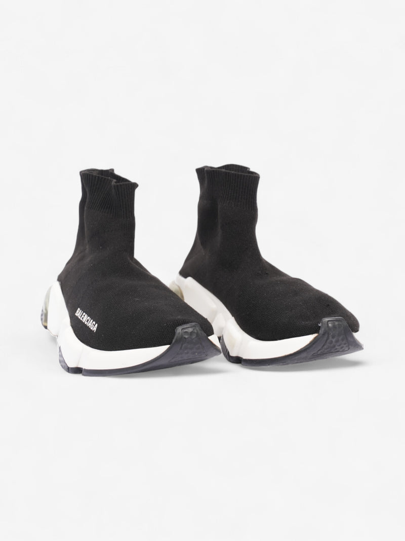  Balenciaga Speed Clear Sole Black / White Cotton EU 37 UK 4