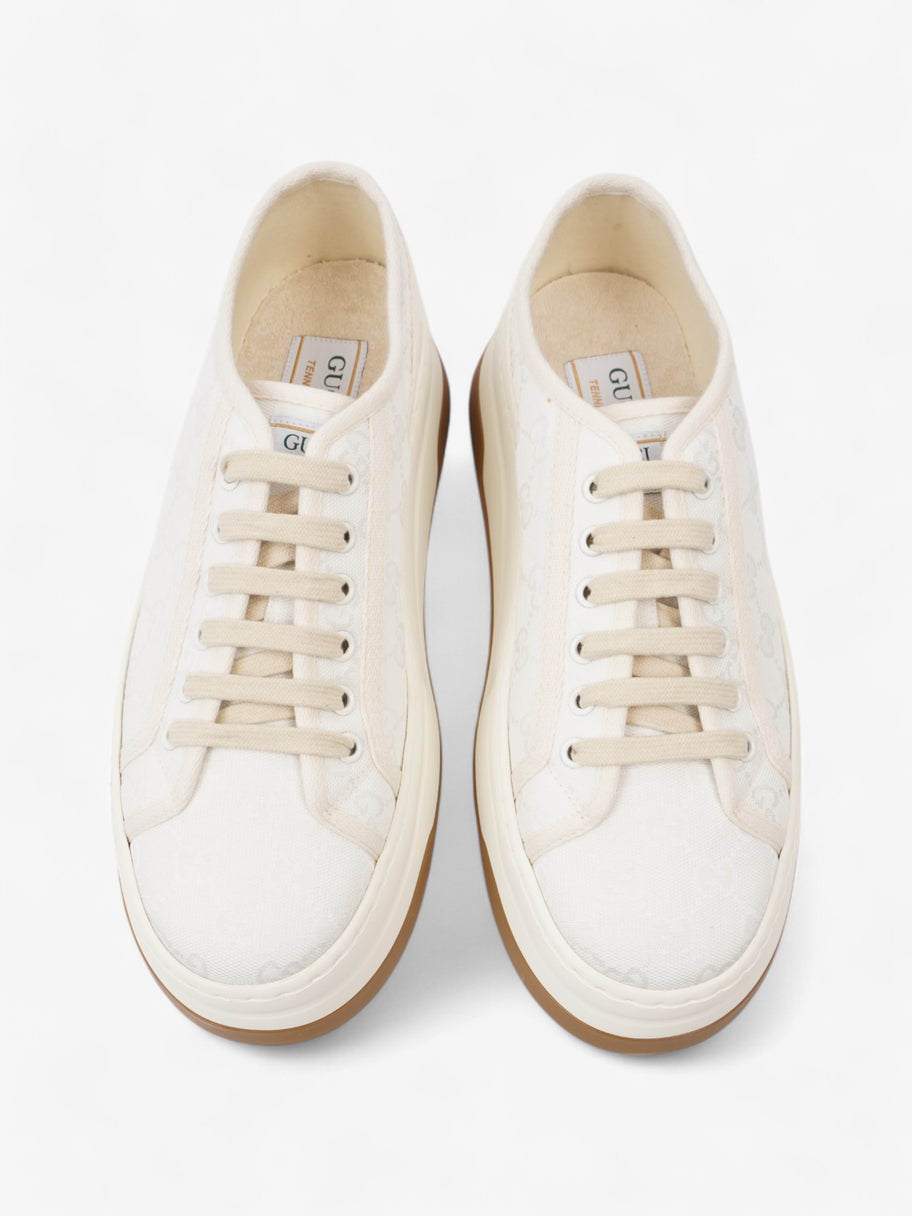 Gucci GG Tennis 1977 Platform Sneakers White  / Cream Canvas EU 41 UK 7 Image 8