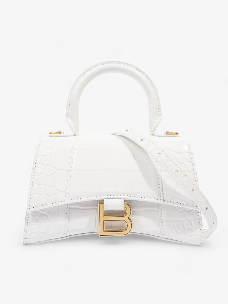  Hourglass White Embossed Leather XS