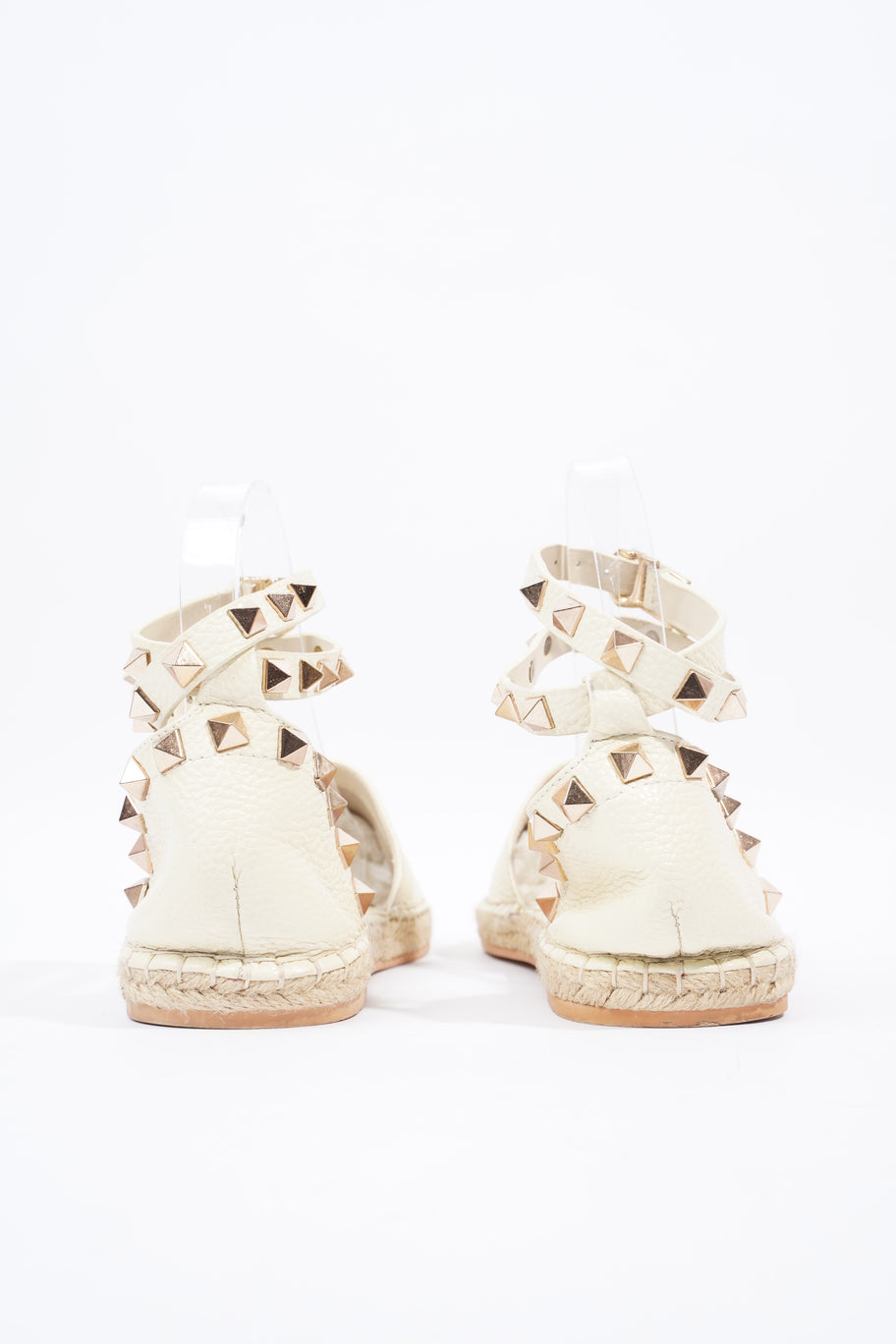 Rockstud Espadrille Cream Leather EU 38 UK 5 Image 6