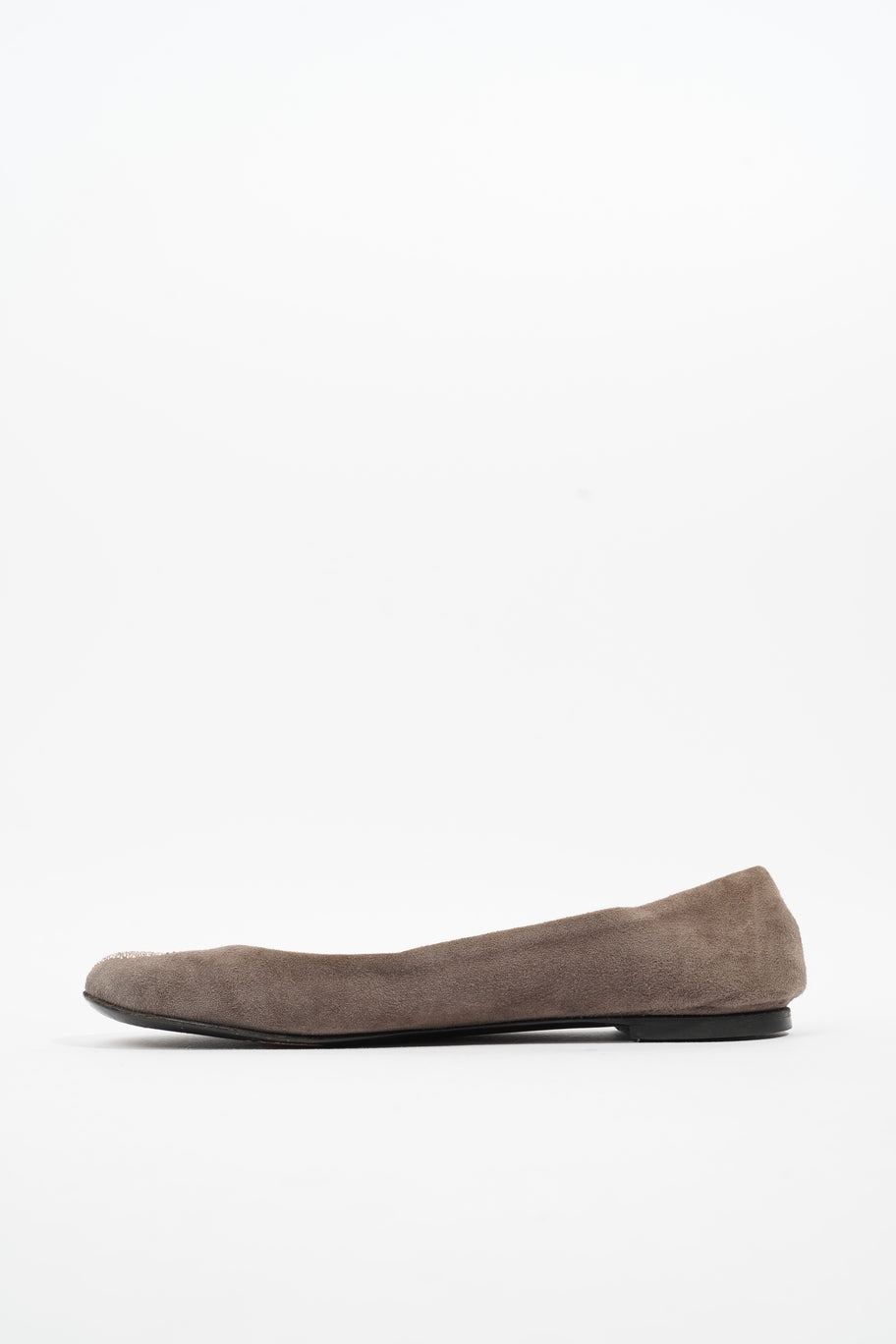 Giuseppe Zanotti Flats Grey Suede EU 37.5 UK 4.5 Image 2