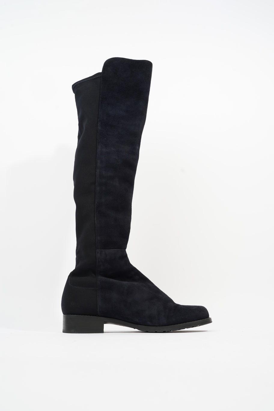 Stuart Weitzman Knee High Boot Navy Suede EU 37.5 UK 4.5 Image 4